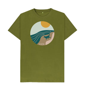 Moss Green Be More Bob T-Shirt - beach life