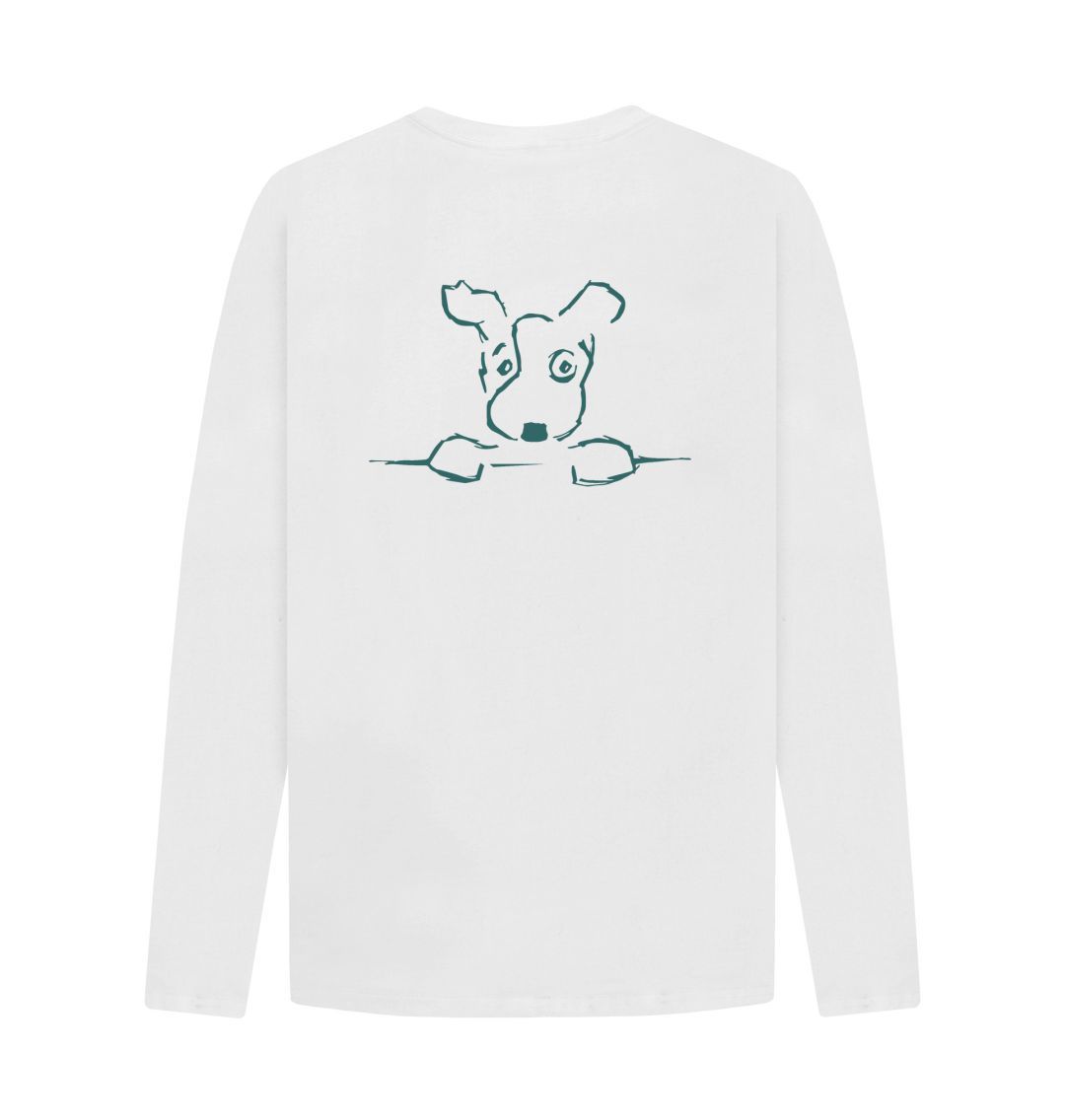 Be More Bob Men's Long-Sleeve T-Shirt - White