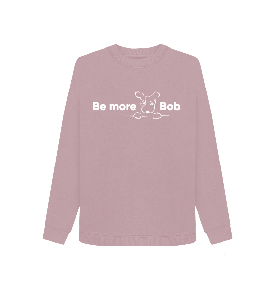 Mauve Printed Sweater Front