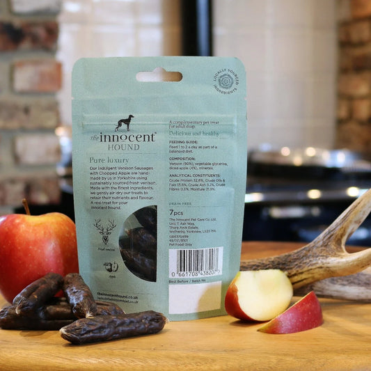 The Innocent Hound- Venison Sausages with Chopped Apple