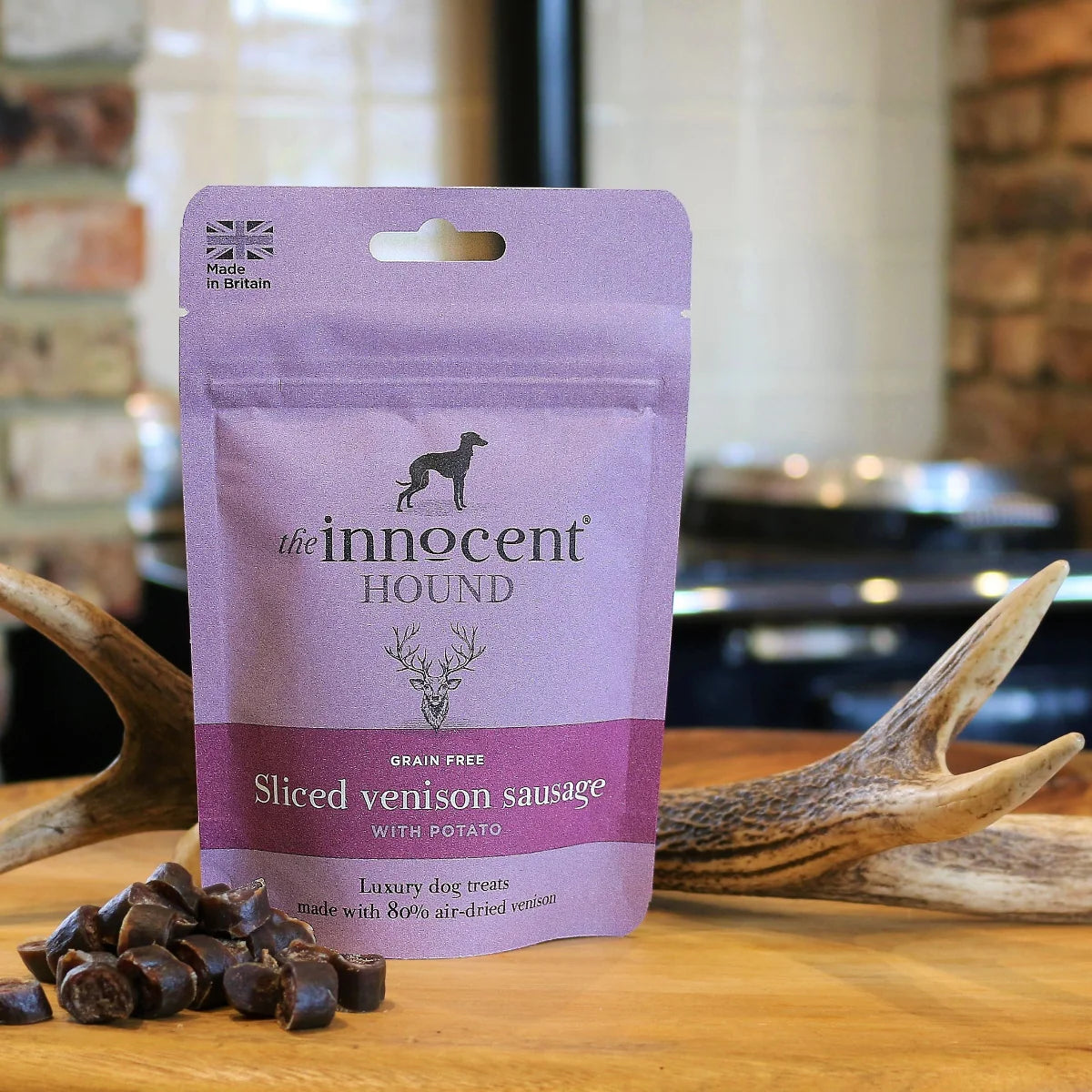Sliced Venison Sausages - The Innocent Hound