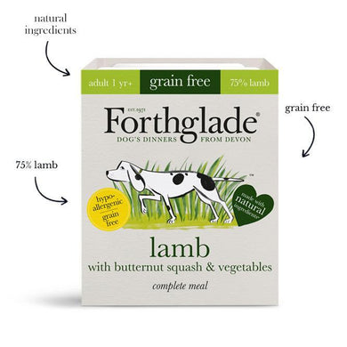 Forthglade - Complete Meal Grain Free lamb with butternut squash & vegetables