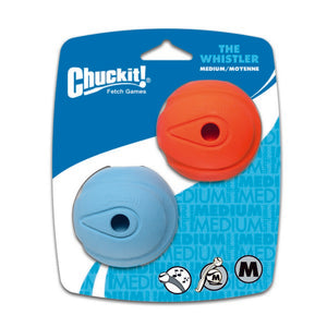 Chuckit! The Whistler Ball, Small / Medium - 2 pack