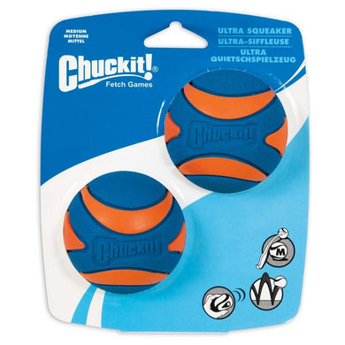 Chuckit! Ultra Squeaker Balls - Small / Medium 2 pack