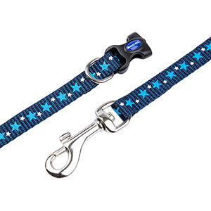 Puppy collar set - Blue stars