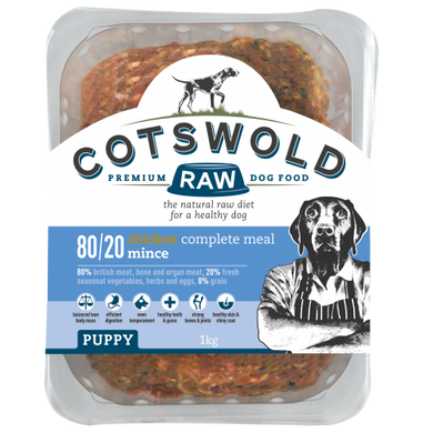 Cotswold Raw complete meal raw mince for puppies - 2 flavours