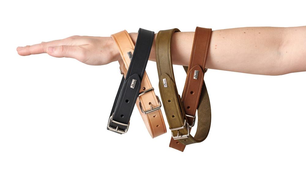 Aalborg Leather Collar - Hunter - Various colours