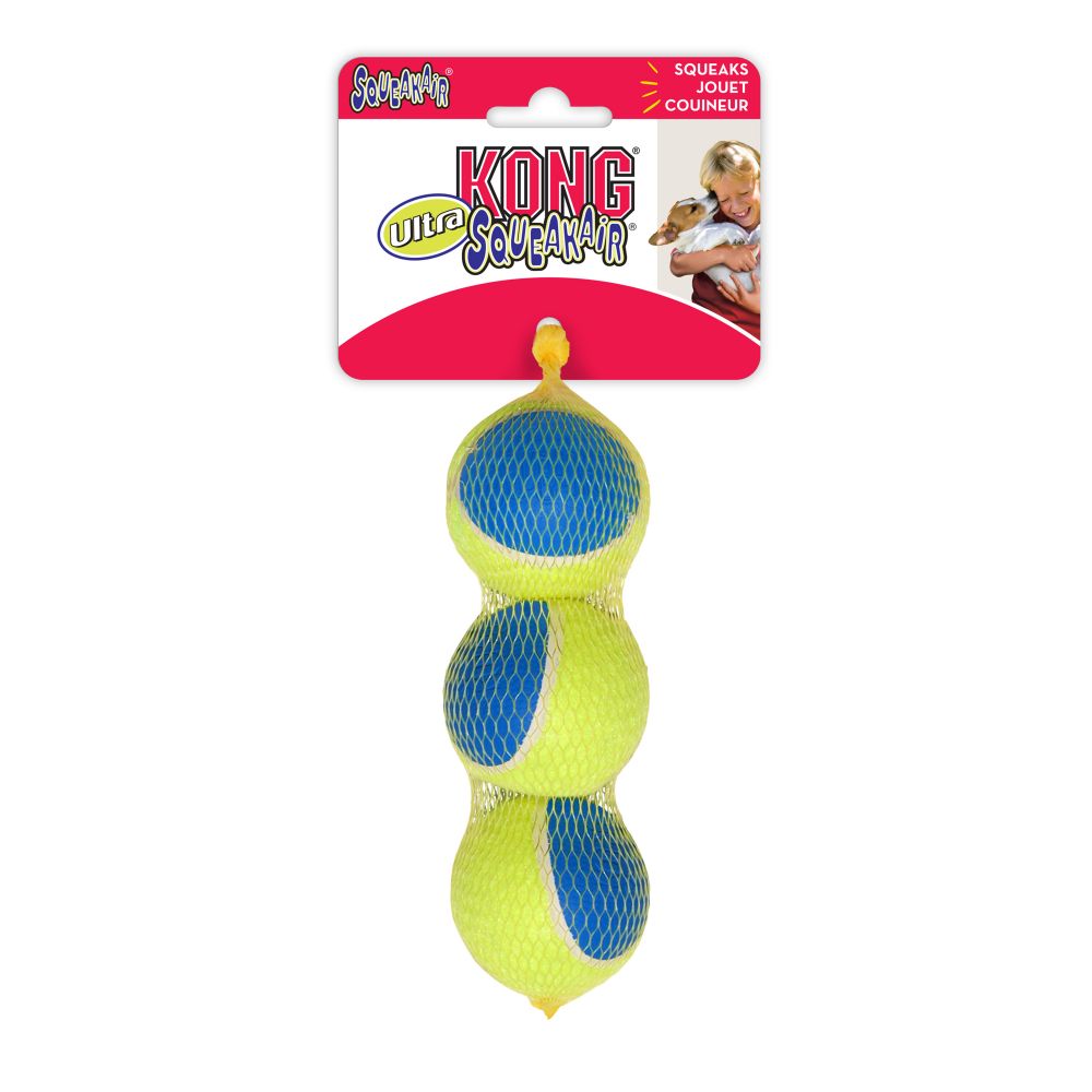 Kong Squeakair Ultra Ball - Medium 3 pack