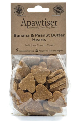 Apawtiser Hypoallergenic - Banana & Peanut butter Hearts