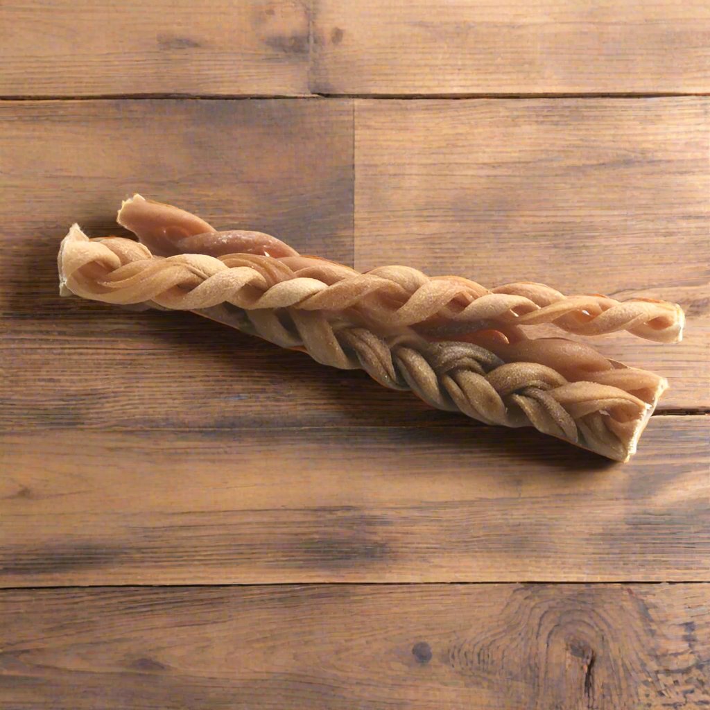 Braided Lamb Skin Chews - JR Pet