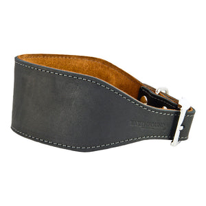 Earthbound Leather Whippet Collar Black