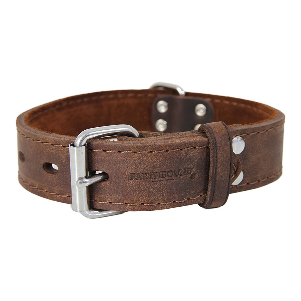 Earthbound Ox Leather Collar - Brown