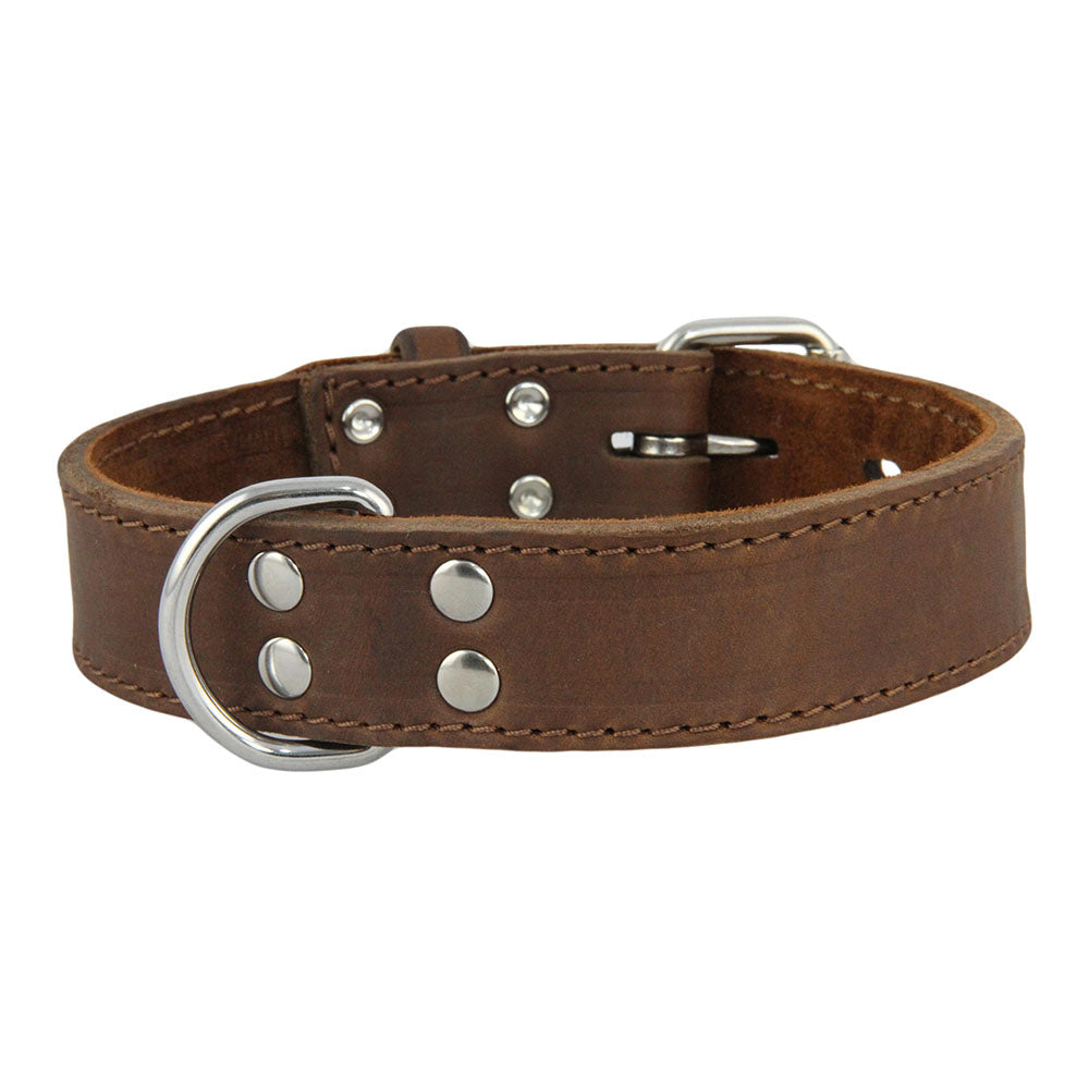 Earthbound Ox Leather Collar - Brown