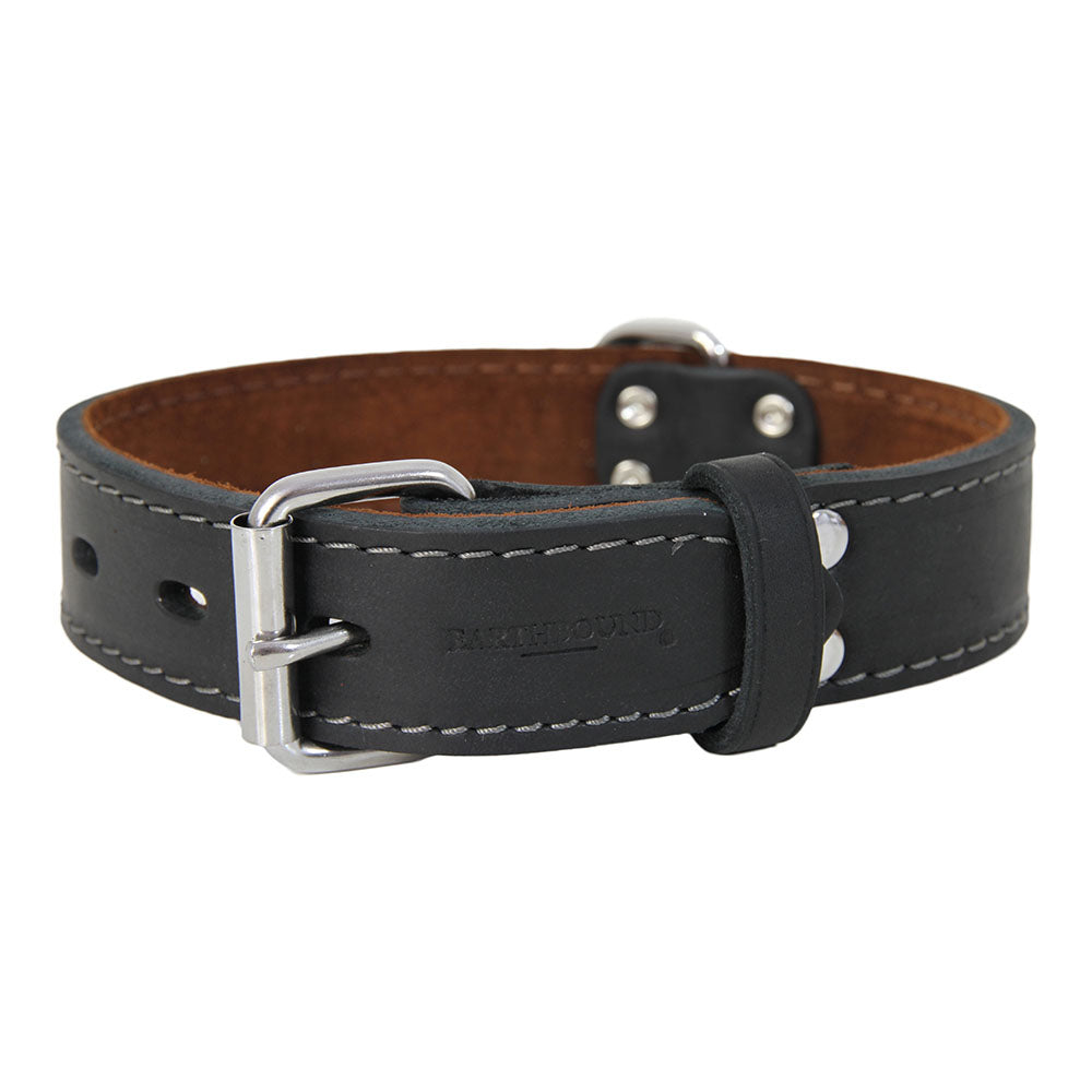 Earthbound Ox Leather Collar - Black
