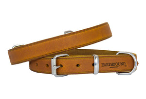 Soft Leather Collar - Tan - Earthbound