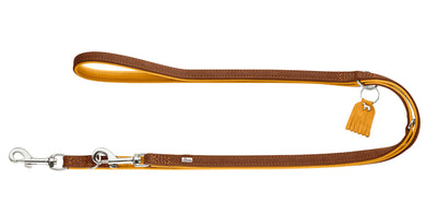 Hunter 'Lucca' Leather Leash - Mustard Brown