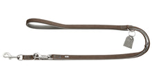 Load image into Gallery viewer, Hunter &#39;Lucca&#39; Leather Leash - Walnut Grey