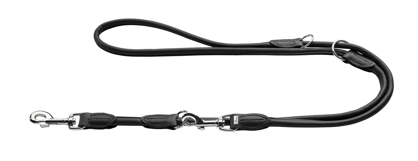 Round and Soft Leather Leash - Hunter