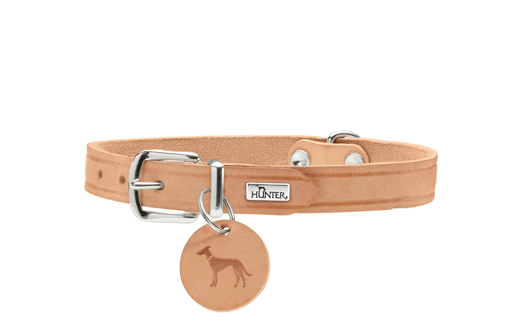 Aalborg Leather Collar - Hunter - Various colours