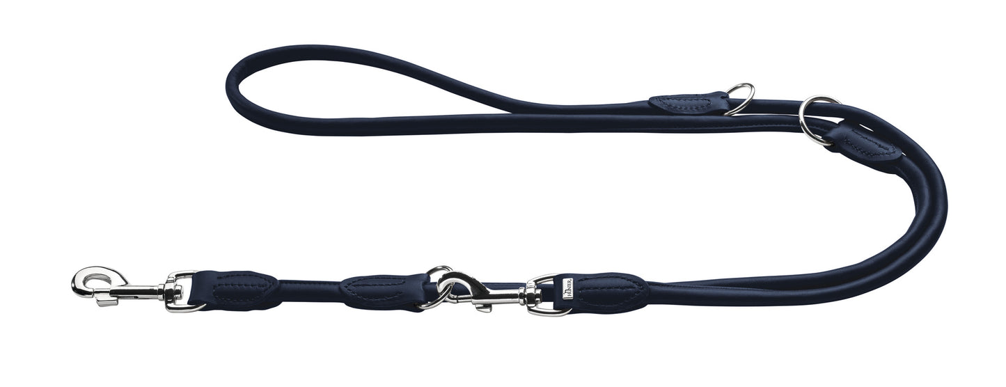 Round and Soft Leather Leash - Hunter