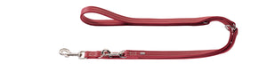 Hunter 'Cannes' Leather Leash - Burgundy