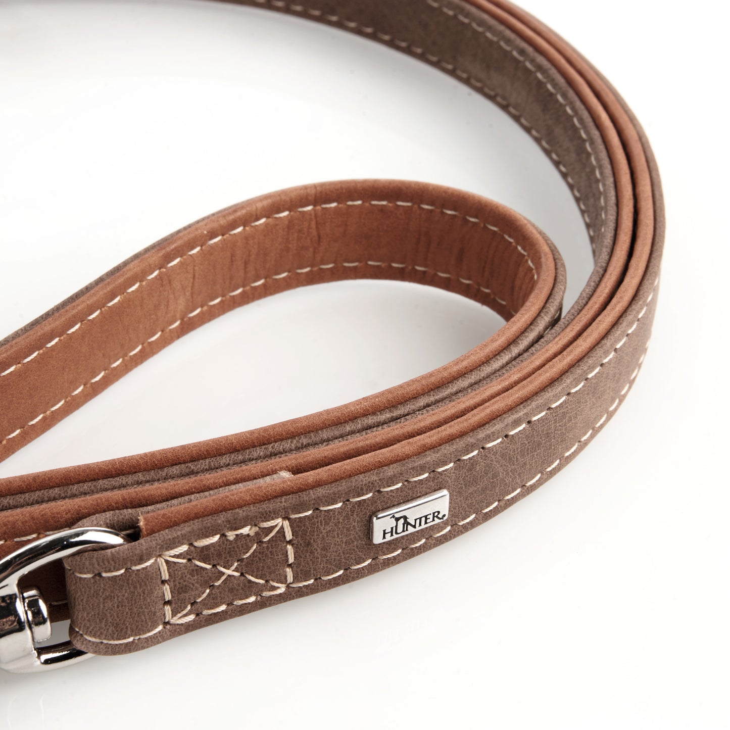 Hunter 'Porto' Leather Leash - Tobacco/Cognac