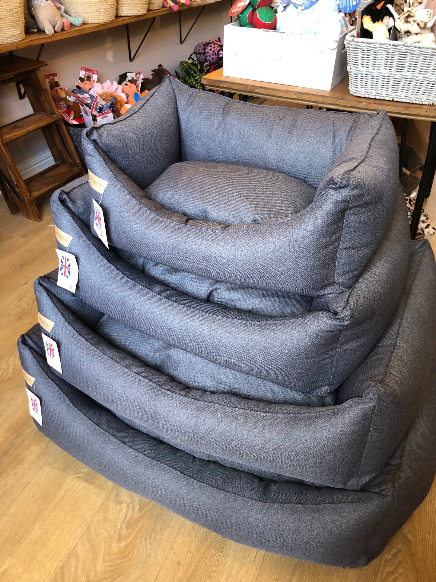 Rectangular Morland Bed - Iron Grey