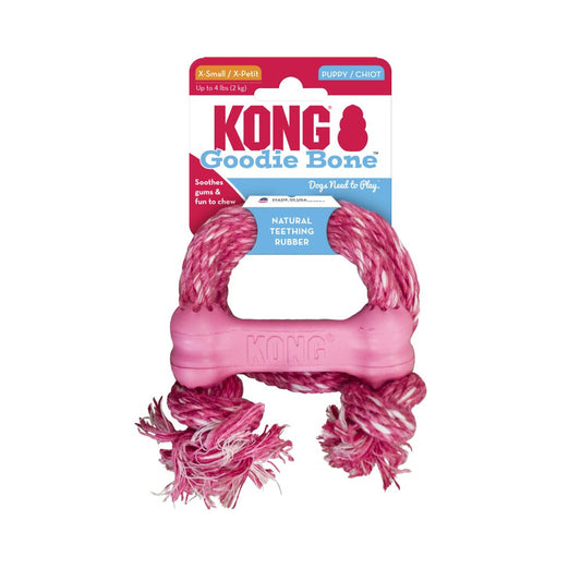 KONG Puppy Goodie Bone on rope - extra small