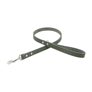 Earthbound Leather Lead - Grey