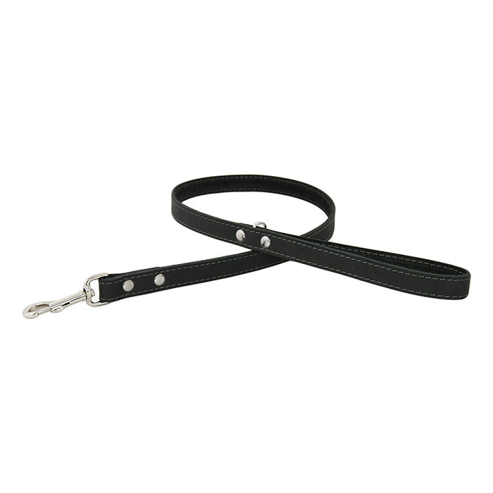 Earthbound Leather Lead - Black