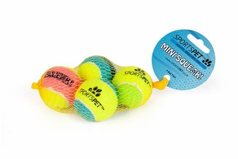 Sportspet Mini Squeak - 4 pack