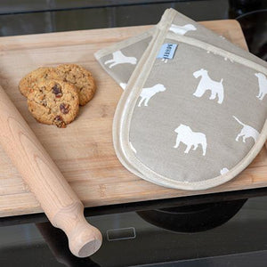 Mutts & Hounds - French Grey Oven Glove - SECONDS
