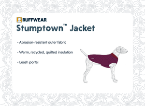 Ruffwear STUMPTOWN Quilted Dog Coat - Larkspur Purple