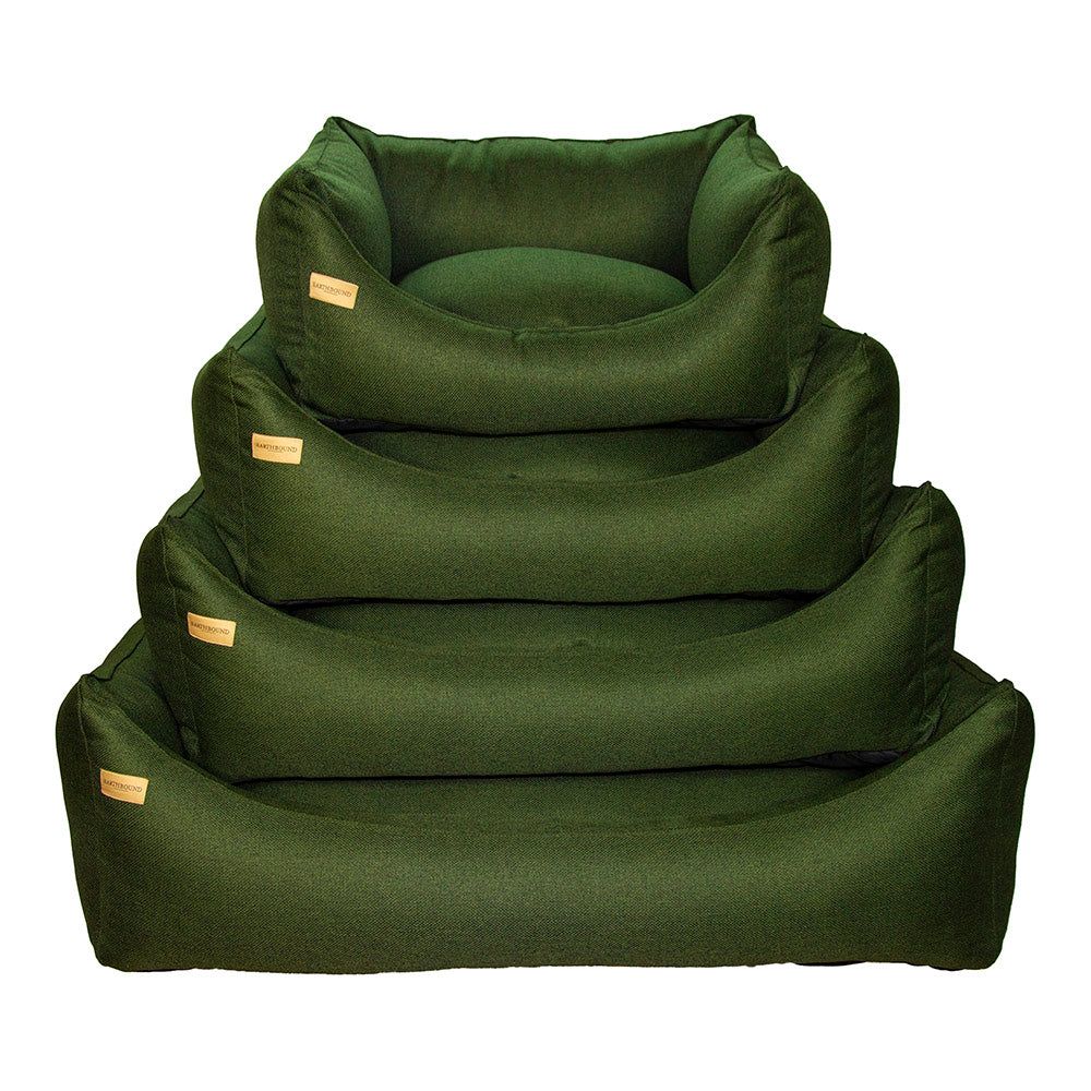 Rectangular Morland Bed - Dark Green