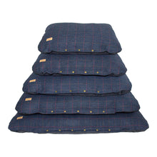 Load image into Gallery viewer, Flat Cushion Tweed Cushion bed - Classic Navy