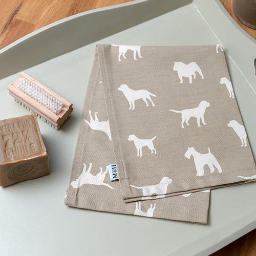 Mutts & Hounds - French Grey Tea Towel - SECONDS