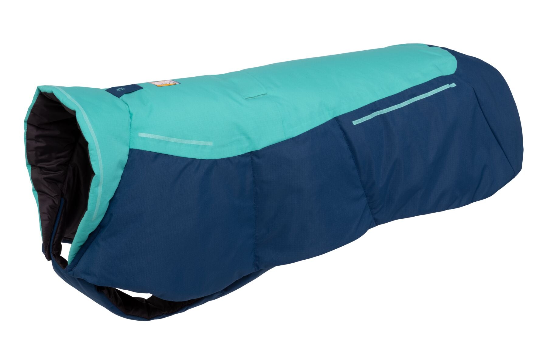 Ruffwear VERT Jacket Aurora Teal Canyonlands Orange Be More Bob