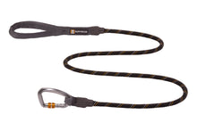 Load image into Gallery viewer, Knot-A-Leash rope lead with carabiner - Obsidian Black