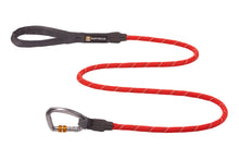 Load image into Gallery viewer, Knot-A-Leash rope lead with carabiner - Red Sumac