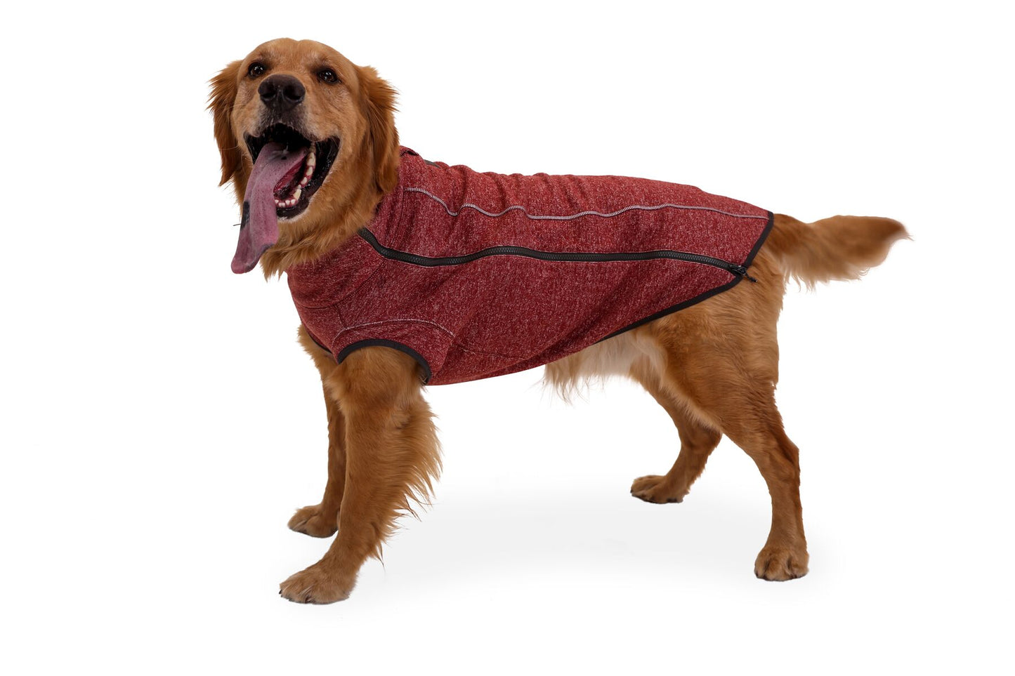 Ruffwear Hemp Hound Dog Sweater Fired Brick & Slate Blue