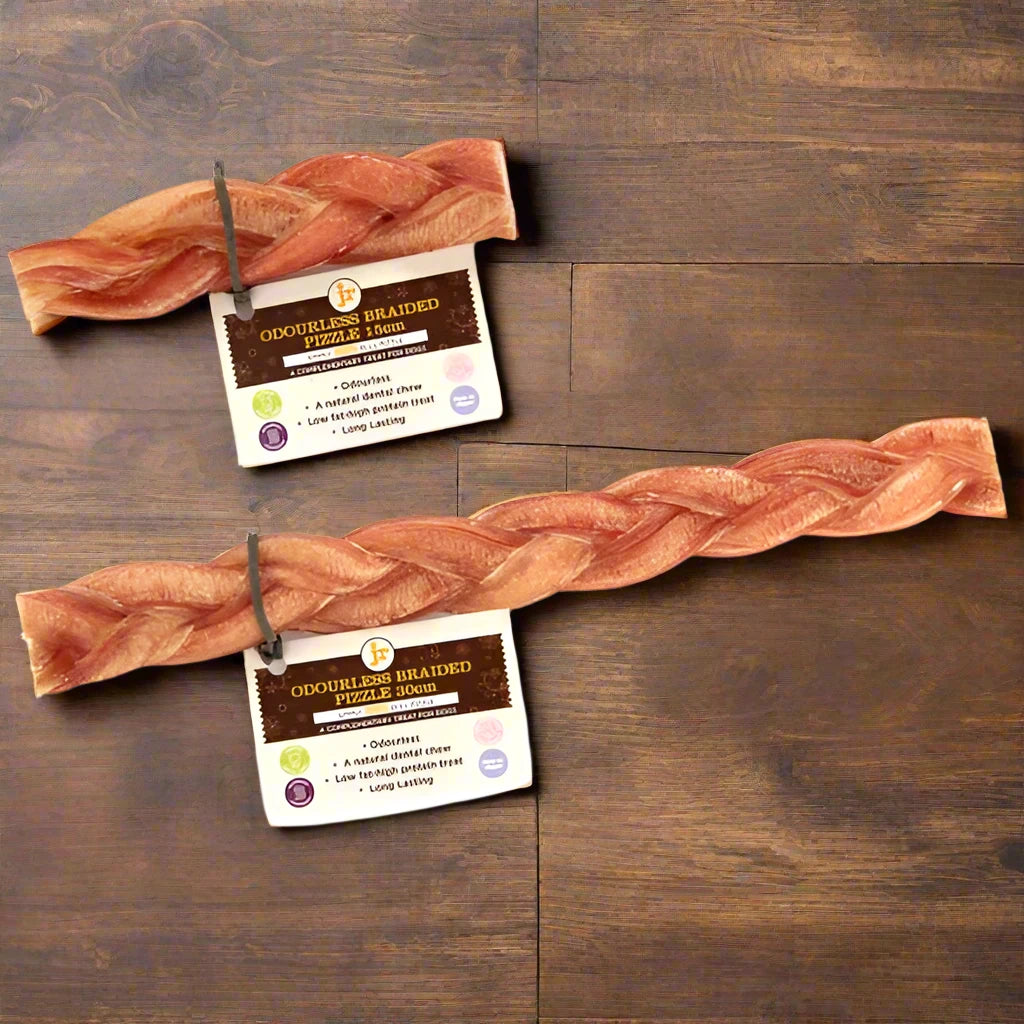 braided pizzle chew