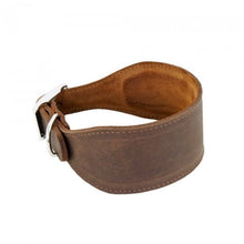 Load image into Gallery viewer, Earthbound Leather Whippet Collar Brown