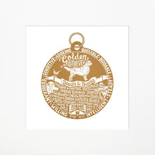 Load image into Gallery viewer, &quot;Dog Tag&quot; print for Golden Retriever lovers