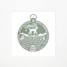 Load image into Gallery viewer, &quot;Dog Tag&quot; print for Poodle lovers
