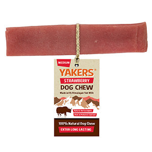Yakers Dog Chew - strawberry